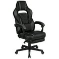 thumbnail image 2 of BlackArc Gaming Chair Outfitted With Footrest, Headrest, Lumbar Support Massage Pillow, Reclining Seat/Arms In Black & Gray, 2 of 10