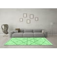 thumbnail image 3 of Ahgly Company Indoor Square Solid Emerald Green Modern Area Rugs, 5' Square, 3 of 4