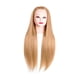 thumbnail image 2 of Cabezal de entrenamiento de peluquería Mannequin Head Multipurpose Practice Herramientas Cosmetología Cabeza de muñeca para acondicionamiento de Oro claro, 2 of 9