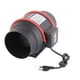 thumbnail image 1 of Ventilador de conducto en línea de 6 pulgadas, silencioso, para ventilación de interiores, para carpas de cultivo, plantación, una sola velocidad, 80 W, enchufe estadounidense de 110 V, 1 of 15