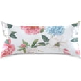 thumbnail image 3 of GZHJMY Satin Pillowcase Silk Satin Pillowcase for Hair and Skin Silky Pillow Cover with Envelope Closure 40x20 in Flowers and Leaves Home Decor, 3 of 7