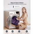 thumbnail image 3 of Ocuuziisu Electric Blanket 90" x 100" King Size Heated Blanket, Flannel and Sherpa, 10 Hour Auto-off, 9 Heat Settings, Fast Heating, Machine Washable, Purple, 3 of 11