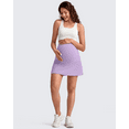 thumbnail image 6 of G4Free BareFeel Maternity Tennis Skirt with 2 Pockets Inner Shorts Over The Belly Stretchy Pregnancy Workout Skorts Golf, 6 of 8