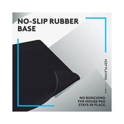 Logitech G840 Extra Large Gaming Mouse Pad, Optimized for Gaming Sensors, Moderate Surface Friction, Non-Slip Mouse Mat, Black