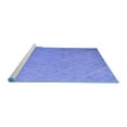 thumbnail image 2 of Ahgly Company Machine Washable Indoor Rectangle Oriental Blue Industrial Area Rugs, 7' x 10', 2 of 4