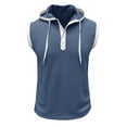 thumbnail image 1 of Men's Training Vest for Gym and Fitness Performance Vest with Hooded Design for Summer Running and Workout, 1 of 7