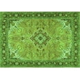 thumbnail image 1 of Ahgly Company Indoor Rectangle Medallion Green Traditional Area Rugs, 4' x 6', 1 of 1