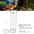 thumbnail image 3 of Cesta Rodante Para Parrilla De Barbacoa, Diseño Rodante Para Parrilla Al Aire Libre, Accesorios Para Barbacoa, Herramientas Para Verduras, Pescado, Carne, Pollo, Frijoles, 3 of 7