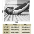 thumbnail image 4 of Jackson Rathbone Blanket Ultra-Soft Flannel Blanket 3D Print Fluffy Plush Blanket Bedding Decor Throw Blanket for Living Room Bedroom Dorm Decor (3Sizes)-a297, 4 of 5