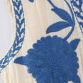thumbnail image 3 of NARABB Women Vintage Embroidered Vest Tops Linen Cropped Sleeveless Floral Cardigans Vests, 3 of 4