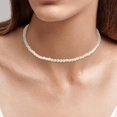 thumbnail image 3 of HAHDAXIA Collier de Perles pour Femmes Collier de Perles Superposé Or Collier de Perles à Brins Multiples, 3 of 7