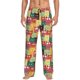 thumbnail image 1 of Balery Cute Cartoon Cat Pantalones de pijama para hombre, pijama ultraligero, pantalón de descanso-X-Large, 1 of 6