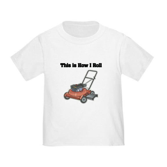 CafePress - How I Roll (Lawn Mower) Toddler T Shirt - Cute Toddler T-Shirt, 100% Cotton