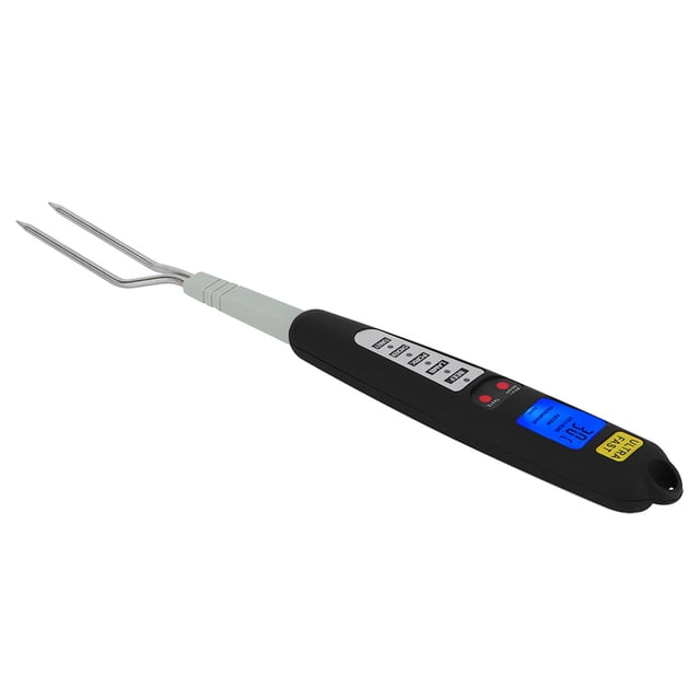 Termómetro Digital para Barbacoa y Carne, Tenedor Para Cocinar, Lectura Instantánea, Pantalla Lideró de Doble Sonda para Asar Al Aire Libre