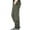 36#Army Green, variant on Mens Solid Color Casual Outdoor Cargo Trousers Straight Baggy Buttondown Buckle Ankle Pants Utility Zipper Multi-Pocket Pants