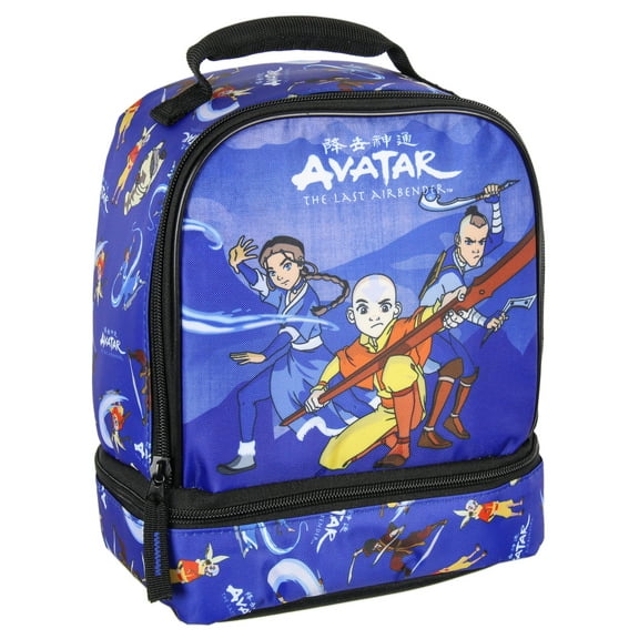 Nickelodeon Avatar The Last Airbender Character Dual Compartment Lunch Box Bag