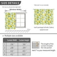 thumbnail image 4 of Nature Kitchen Curtains Lemon Tree Branches Yummy Delicious Gardening Design, Window Drapes for Cafe Decor, Fabric 2 Panels 26x36 Inch, 4 of 6