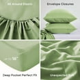 thumbnail image 2 of Sonive Bed Sheet Sets,Ultra Soft Breathable Luxury 3 Piece, (Sage green, Twin), 2 of 8
