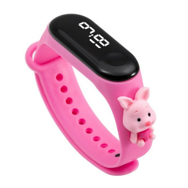 Reloj de nino ninos reloj nino ninos reloj nina lindo de dibujos animados deportes impermeable banda de silicona LED Digital reloj de pulsera huiteni Walmart en linea