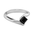thumbnail image 2 of Embrace Ring 925 Sterling Silver 0.50 Ctw Black Spinel Women Valentines Day Gifts Ring, 2 of 3