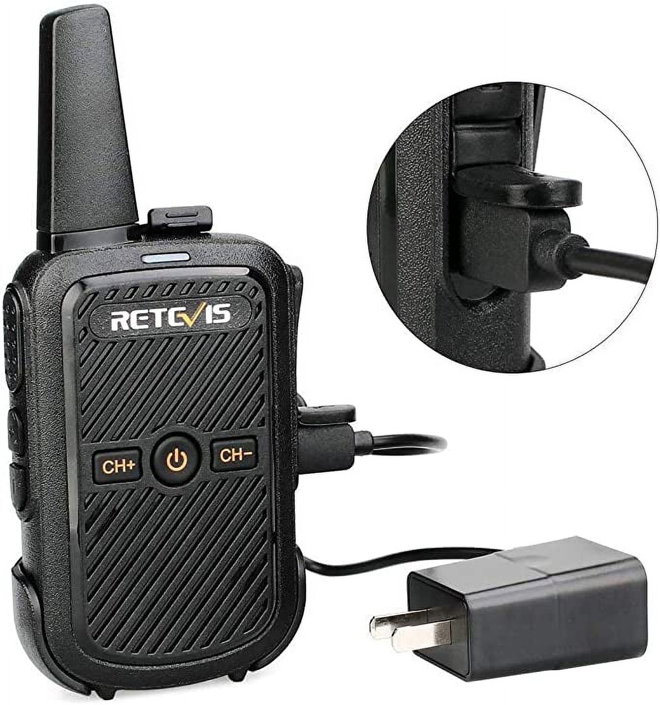 Retevis RT15 Rechargeable Walkie Talkies for Adults 4 Pack Long