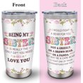 thumbnail image 6 of Sister Birthday Gifts from Sister, Sister Gifts Coffee Tumbler, Birthday Gifts For Sister, Bestie Gifts For Women, Best Gift Idea for Sister, Soul Sister Gifts For Women Coffee Cup 20oz 1PC, 6 of 6