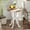 White, variant on COZAYH Medium Density Fiberboard Round End Table, Black