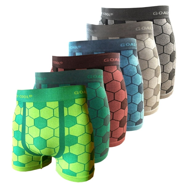 Crazy Cool - Crazy Cool Men's Seamless Boxer Briefs Underwear 6-Pack ...