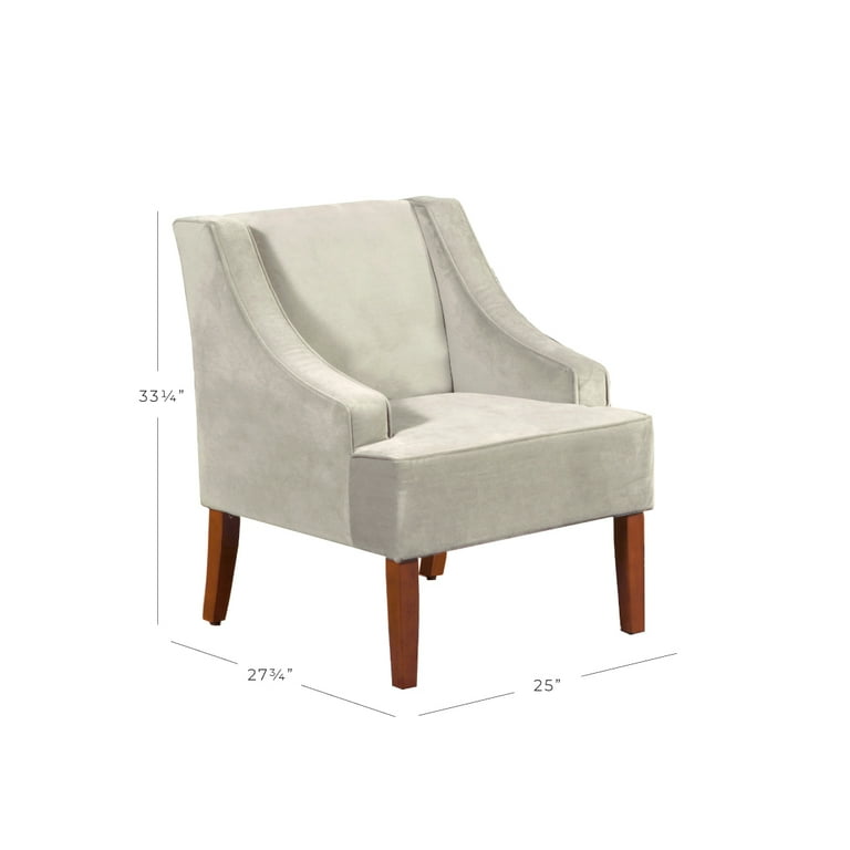 Homepop velvet swoop arm clearance accent chair