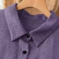 thumbnail image 5 of XuJwPNcy Button Down Shirts for Women Short Sleeve Lapel Tops Comfy Chino T Shirts Basic Tunic Summer Tees with Pocket, 5 of 6
