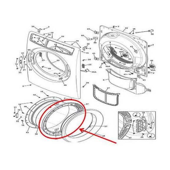 FRIGIDAIRE 5304505115 FRAME - GENUINE OEM PART
