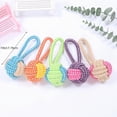 thumbnail image 4 of Pet Knot Toy For Dog & Cat, Various Cotton Rope Interactive Dog Chew Toys, Random Color, 4 of 5