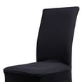 thumbnail image 2 of Dining Room Chair Removable Washable Slipcover (Black), 2 of 4