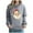 Gray, variant on Hoodies for Women Trendy Christmas Ugly Sweatshirts Funny Santa Claus Print Hooded Sweatshirt Drawstring Long Sleeve Pullover Tops with Pocket Black S