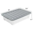 thumbnail image 2 of Clear Storage Boxes with Wheels, 40L Underbed Storage Containers - 3 Pack, 2 of 7