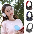 thumbnail image 4 of Wired Headphone Home Hotel Net wired gaming Bar Over Ear Headset Stereo Sound Adjustable Gaming Earphone, Blue, 4 of 7