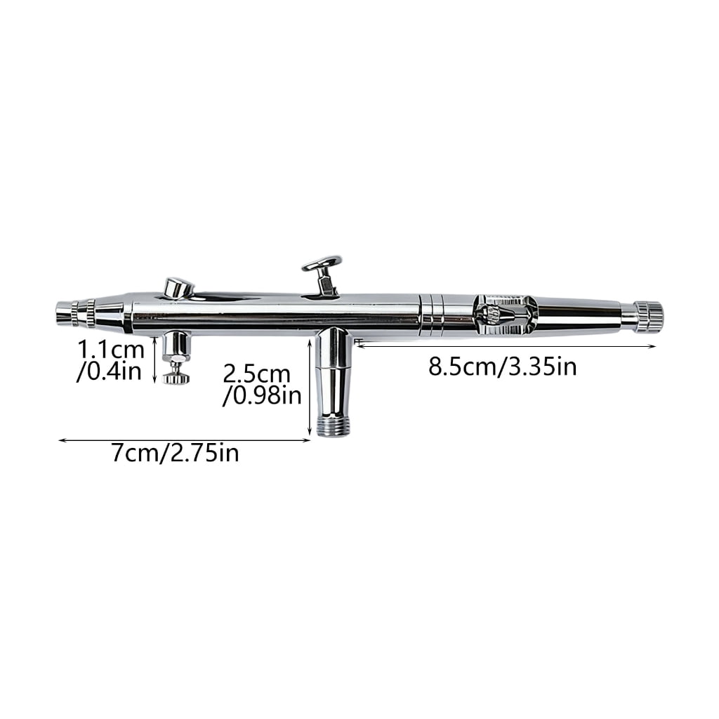 Advanced Heavy Duty Metal Airbrush Pen With Double Tip Size And Complete Accessories Set Suitable For DIY Craft Projects