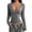 Gray #115, variant on WULMLEO V Neck Cable Knit Sweaters for Women 2026 Long Sleeve Ribbed Fitted Pullover Tops Business Casual Fall Shirts Gray S