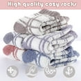 thumbnail image 4 of Pavied Fuzzy Socks,Ankle Socks,Women Plaid Plush Winter Sleeping Socks House Socks Bed Socks Hut Socks,Cute Socks,Running Socks Clearance Sale!, 4 of 5