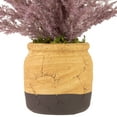 thumbnail image 4 of Northlight Artificial Astilbe Plant in a Ceramic Pot - 12"  - Purple, 4 of 6