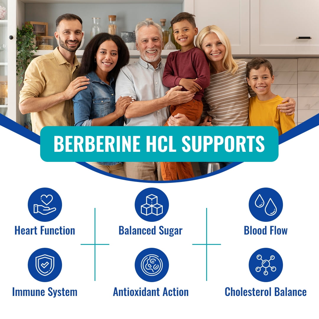 Simply Potent Berberine HCL 1200mg — 60 Capsules (600mg per Capsule) | Blood Sugar Balance, Weight Management & Metabolic Support | AMPK Activator for Glucose, Cholesterol & Heart Health | Non-GMO, G