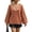 Brown, variant on Edvintorg Womens Sweaters Floral Long Sleeve Casual Knit Sweater V Neck Loose Pullover Top Womens Fashion Black M