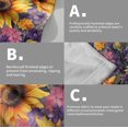thumbnail image 5 of Sunflower Lavender Hand Towels - Spring Summer Flowers Kitchen Dish Towels Decorative Floral Butterfly Hand Towels for Shower Face Gym Spa, 5 of 16