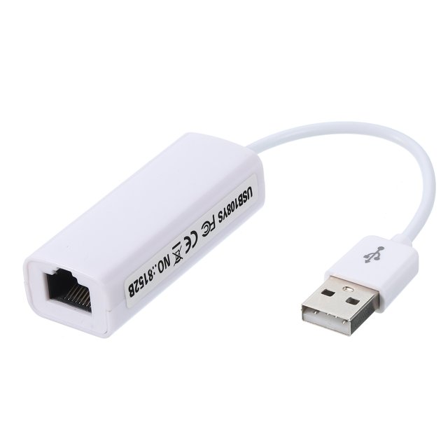 Unique Bargains USB 2.0 to RJ45 Cable Network Adapter 10/100M Ethernet LAN Driver-Free Network Card Support Computers for Laptop