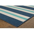 thumbnail image 2 of Oriental Weavers Meridian Area Rug 5701B Blue Lines Stripes 2' 3" x 7' 6" Rectangle, 2 of 2
