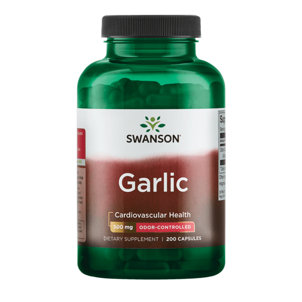 Swanson OdorControlled Garlic 500 mg 200 Capsules