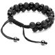 thumbnail image 3 of Pulsera difusora de aceites esenciales para aromaterapia, piedra de roca de Lava de 8mm para hombres y mujeres, cuerda trenzada, pulseras de cuentas de Yoga de piedra Natural, 3 of 4