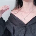 thumbnail image 3 of Collar con forma de amor de doble anillo, collar con colgante para mujer, joyería delicada, regalo (oro), 3 of 3