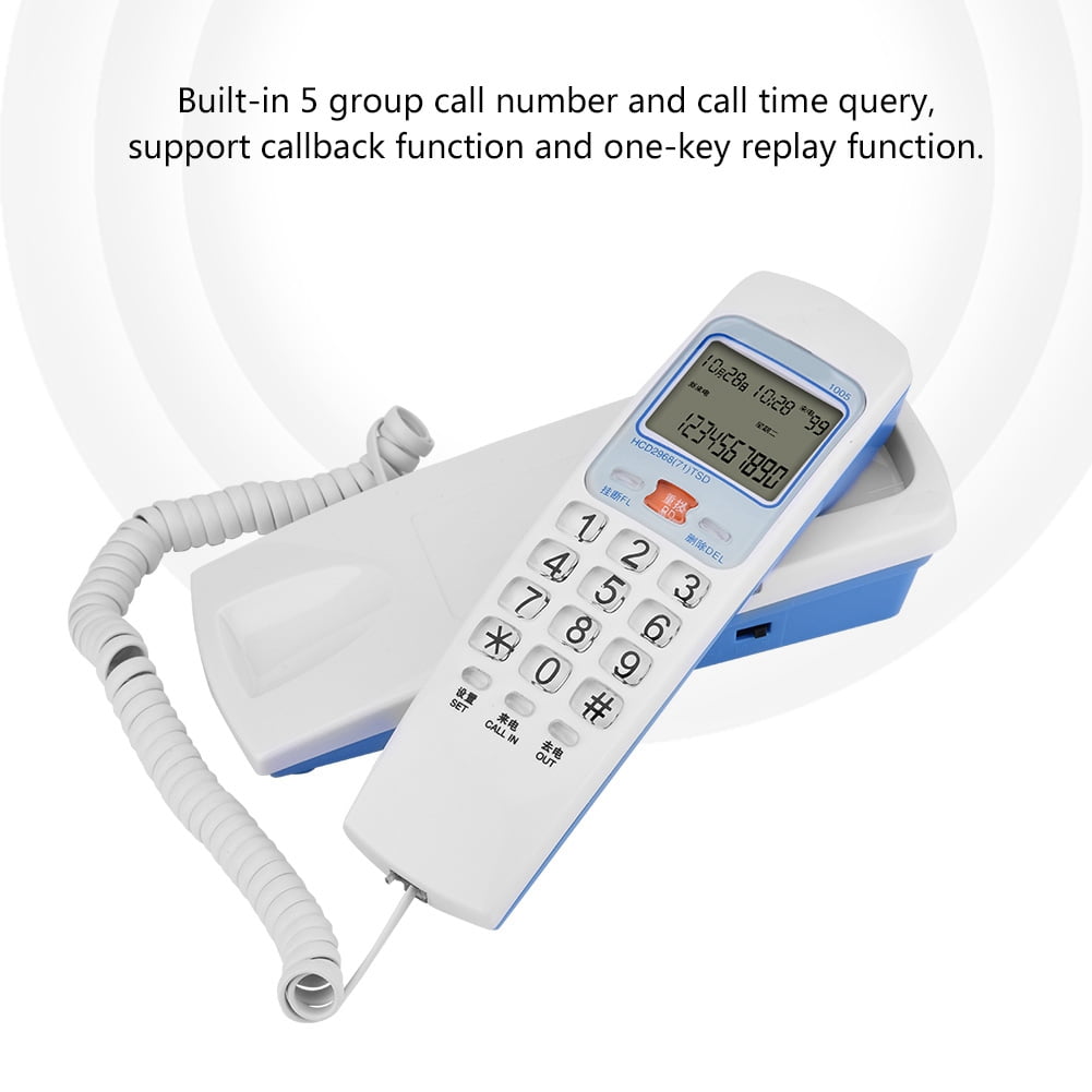 Ccdes wall mounted telephone,FSK/DTMF Caller ID Telephone Corded Phone