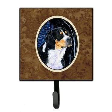 Carolines Treasures SS8393SH4 Starry Night Bernese Mountain Dog Leash or Key Holder 7Hx4.25W multicolor